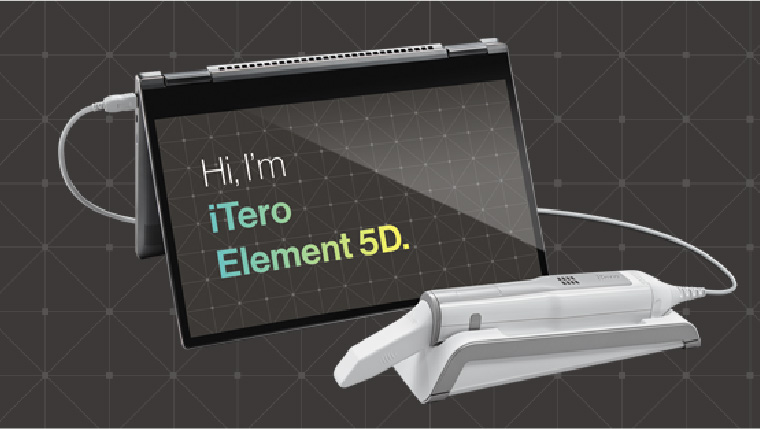 iTero5DのNIRI機能、近赤外線による虫歯チェック